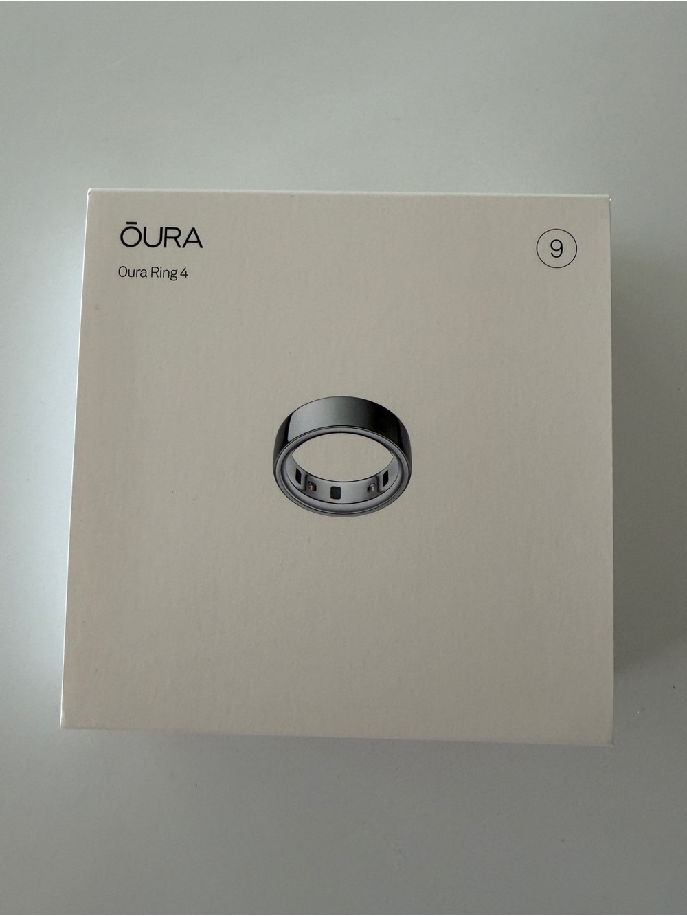 Oura Ring 4 Silver - Size 9